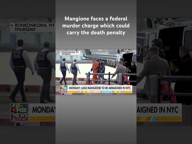 ⁣Suspected CEO killer Luigi Mangione to be arraigned on Monday #shorts