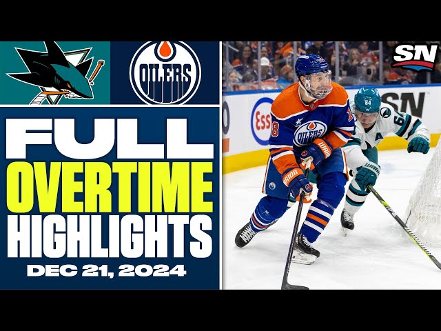 ⁣San Jose Sharks at Edmonton Oilers | FULL Overtime Highlights - December 21, 2024ii