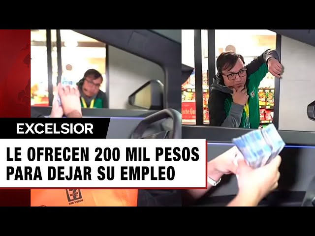 ⁣Le ofrecen 200 mil pesos para dejar su empleo en una tienda de conveniencia