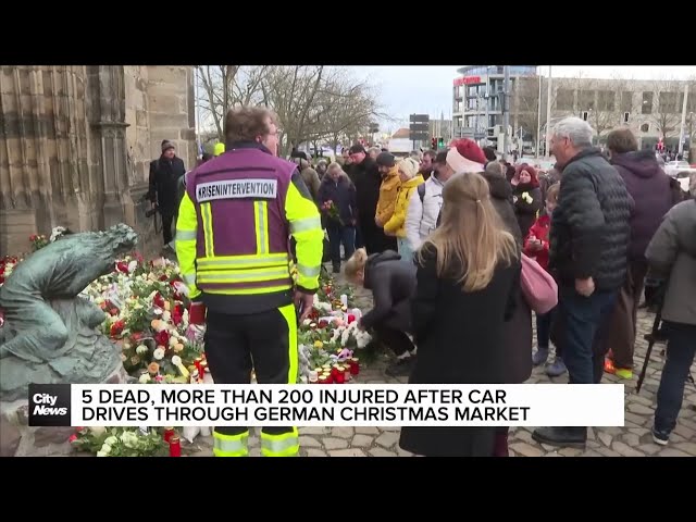 ⁣5 killed, 200+ injured after car drives through German Christmas market