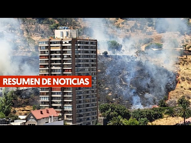 ⁣Senapred declaró Alerta Roja por incendio forestal en Limache - Resumen de noticias 21 de diciembre