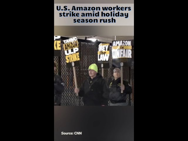 ⁣U.S. Amazon workers strike amid holiday season rush