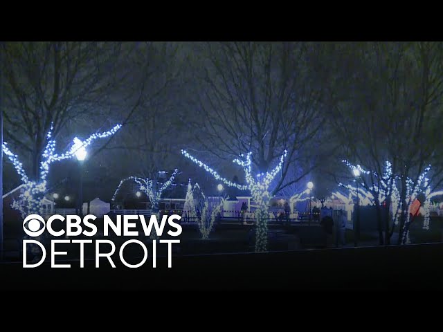 ⁣Taylor petting farm decked out in lights for the holidays