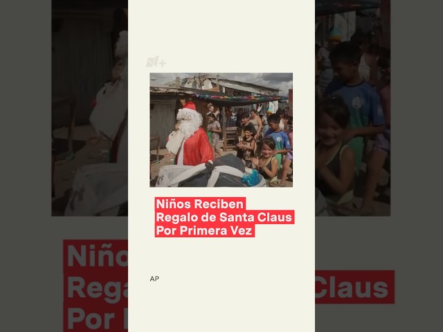 ⁣Niños pobres en Argentina reciben regalos por primera vez en su vida #nmas #shorts #argentina