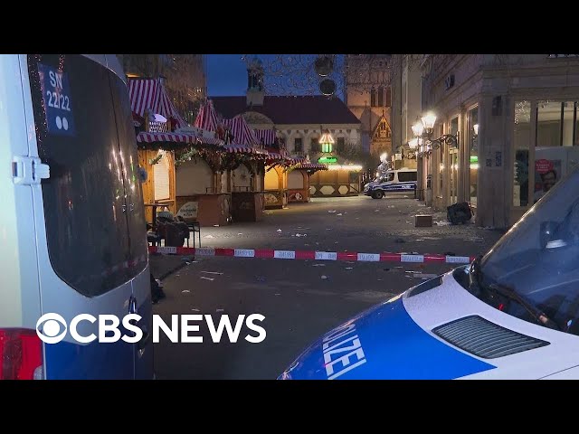 ⁣5 dead, hundreds injured after car drives into German Christmas market