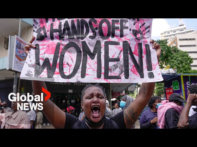 ⁣Kenya protesters demand action against rising tide of femicide