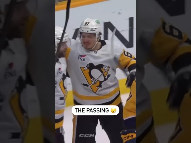 ⁣Sidney Crosby With The beautiful Passing Play 