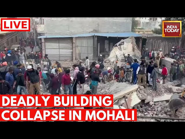 ⁣Mohali Building Collapse LIVE Updates: 1 Dead, Many Feared Trapped, Case Against Owners