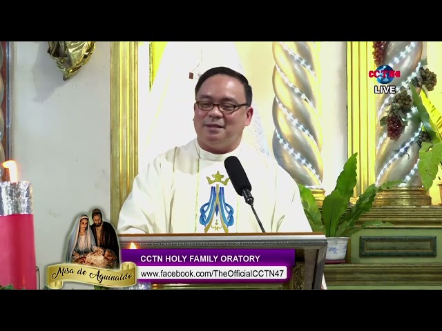 ⁣22 DECEMBER  2024 - HOMILY by Rev.  Fr.  Jesper John Petralba