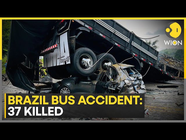 ⁣Brazil: At Least 37 Killed And Dozens Injured In Devastating Bus and Truck Collision in Brazil |WION