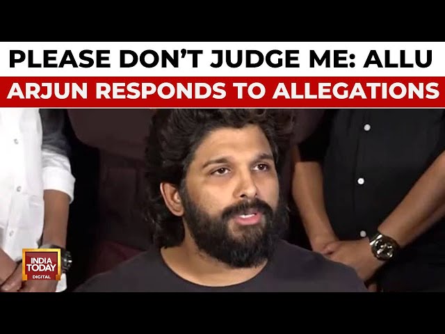 ⁣Allu Arjun Responds To Hyderabad Stampede At Pushpa 2 Premiere, Calls It An 'Unfortunate Accide