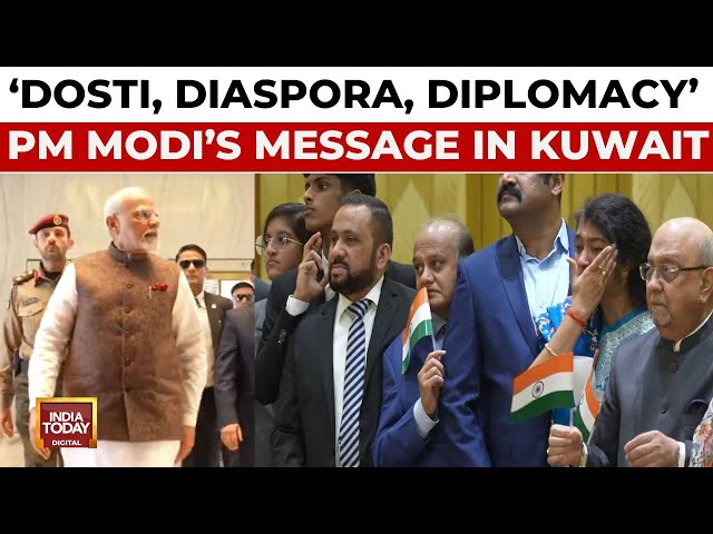 ⁣PM Modi Kuwait Visit: Meets Indian Diaspora, Attends Arabian Gulf Cup - Key Highlights | India Today