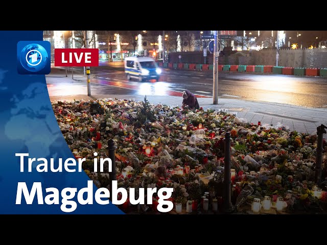 ⁣Magdeburg: Trauer nach dem Anschlag auf den Weihnachtsmarkt | tagesschau24-Sondersendung