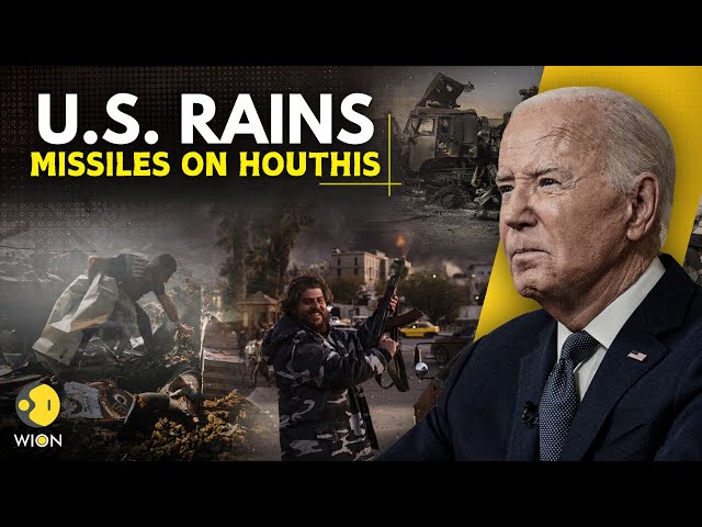 ⁣US Yemen LIVE: Biden Strikes Houthis | American Missile By US Navy Burns Yemen's Houthi | WION 