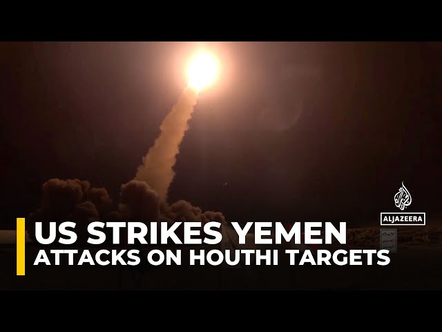 ⁣US military claimed attacks on Houthi positions in Yemen’s capital