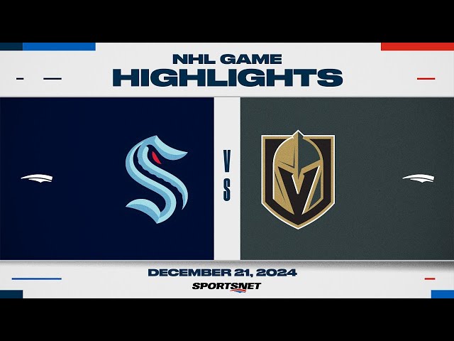 ⁣NHL Highlights | Kraken vs. Golden Knights - December 21, 2024