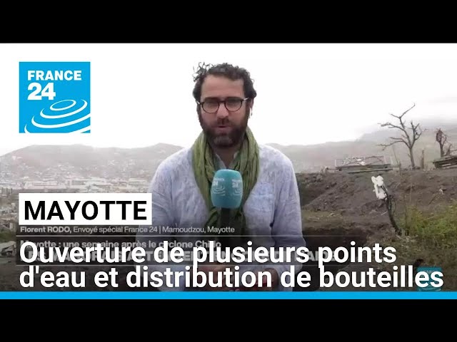 ⁣Mayotte : ouverture de plusieurs points d'eau et distribution de bouteilles • FRANCE 24