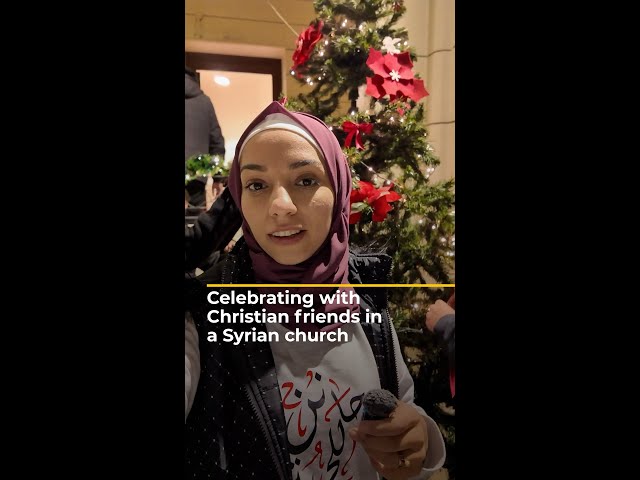 ⁣Celebrating with Christian friends in Syrian church, Sarah in Syria | AJ #shorts