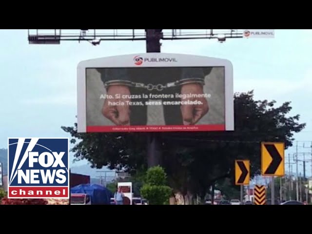 ⁣'YOU'LL REGRET IT': Texas unveils billboards to deter illegal migrants