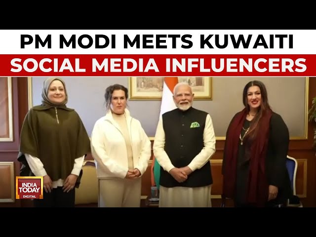 ⁣PM Modi Meets Prominent Kuwaiti Influencers To Discuss Global Expansion Of Yoga And More