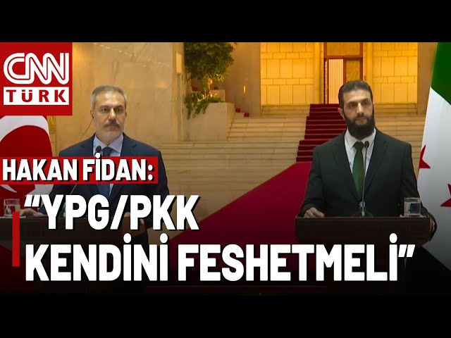 ⁣SON DAKİKA "PKK Terör Örgütüne Suriye'de Yer Yok!" Fidan Ve Eş-Şara'dan Ortak Aç