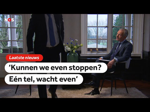 ⁣Omtzigt loopt geëmotioneerd weg bij interview