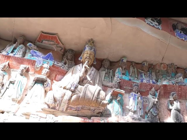 ⁣GLOBALink | China, Italy to initiate new projects on Dazu Rock Carvings cultural relics protection