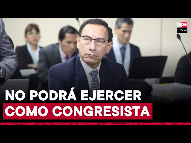 ⁣TC ratifica inhabilitación de Martín Vizcarra y rechaza que pueda asumir como congresista