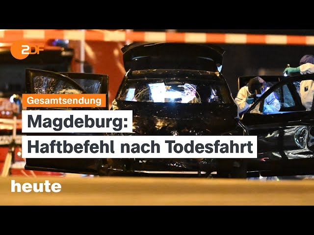 ⁣heute 19:00 Uhr vom 22.12.2024: Ermittlungen in Magdeburg, politische Debatte, Sorge um Alawiten