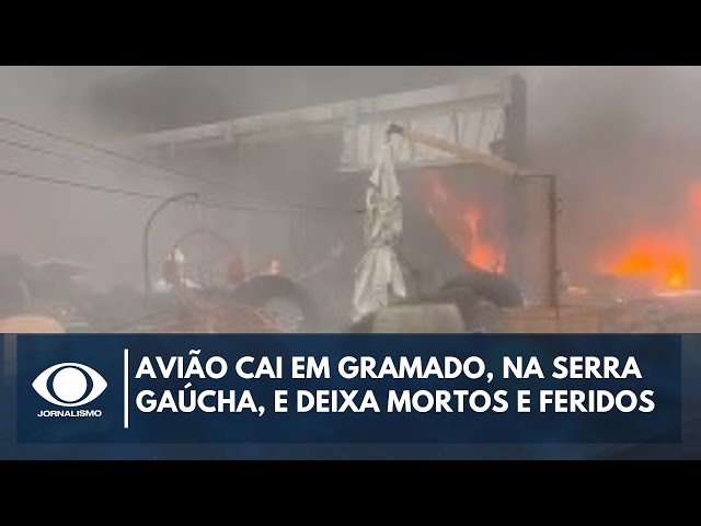 ⁣Avião que caiu em Gramado (RS) tinha 10 ocupantes