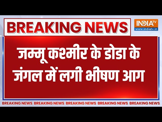 ⁣Breaking: जम्मू कश्मीर के डोडा के जंगल में लगी भीषण आग | Wildfire