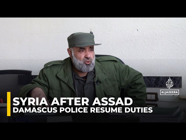 ⁣Syria: Damascus police resume duties amid destruction, aim to restore order post-Assad regime