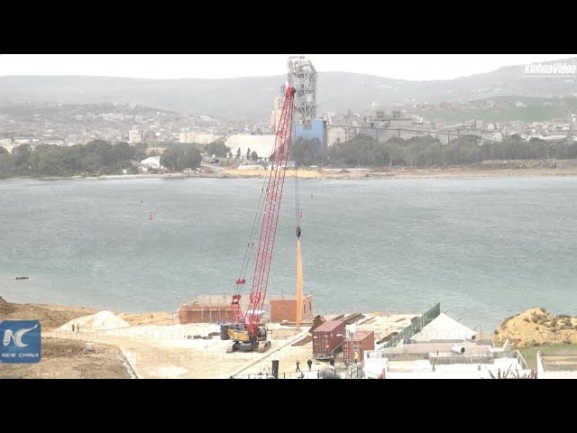 ⁣Chinese-built bridge project in Tunisia under steady construction progress