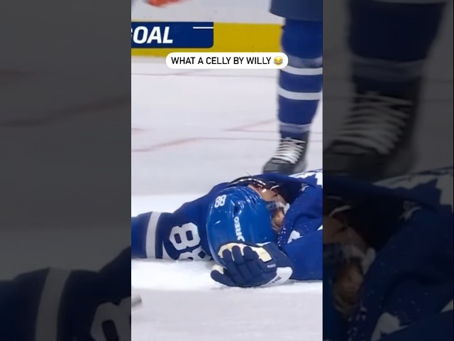 ⁣Willy Nylander With The Celly From His Back 