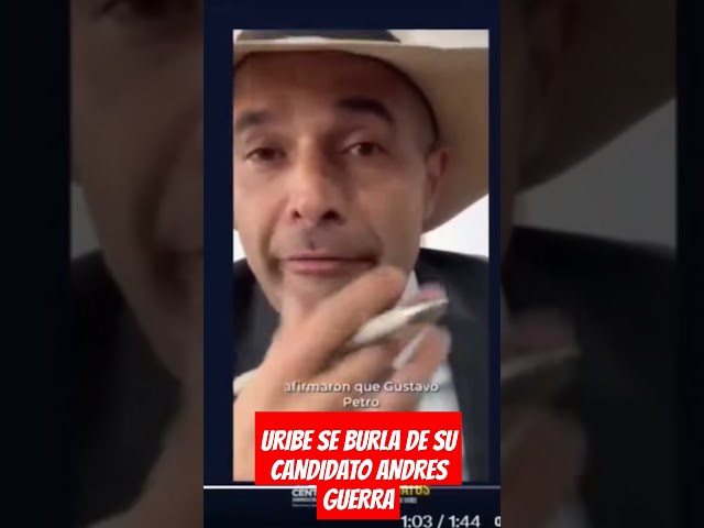 ⁣URIBE SE BURLA DE SU CANDIDATO ANDRES GUERRA