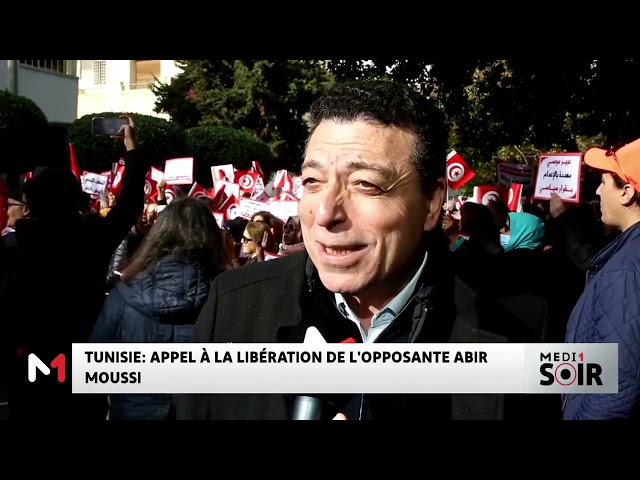 ⁣Tunisie : Appel à la libération de l´opposante Abir Moussi