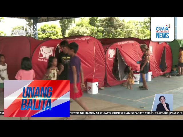 ⁣Ilang lumikas dahil sa pagputok ng Bulkang Kanlaon, sa evacuation center magpa-Pasko | Unang Balita