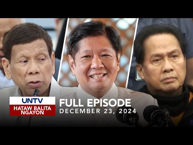 ⁣UNTV: Hataw Balita Ngayon | December 23, 2024