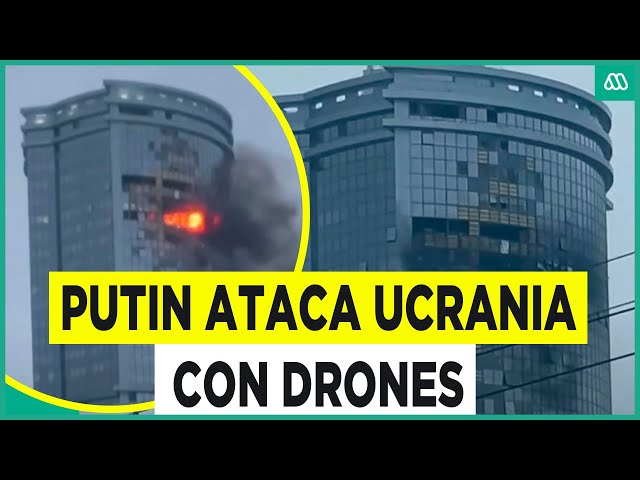 ⁣Rusia ataca a Ucrania con drones: Putin prometió más destrucción