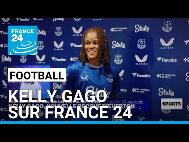 ⁣Kelly Gago, l'attaquante de l'Equipe France et recrue d'Everton sur France 24 • FRANC