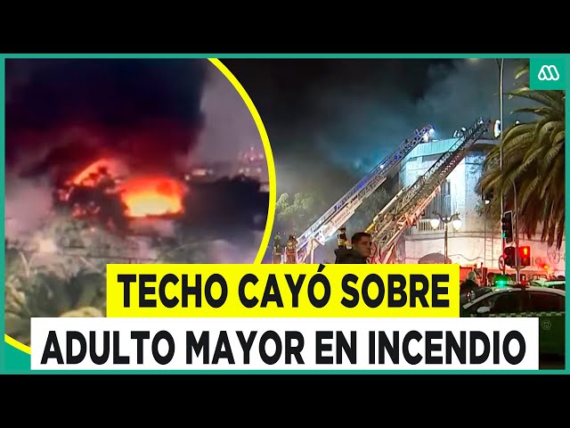 ⁣Adulto mayor falleció en incendio: El techo cayó sobre la víctima