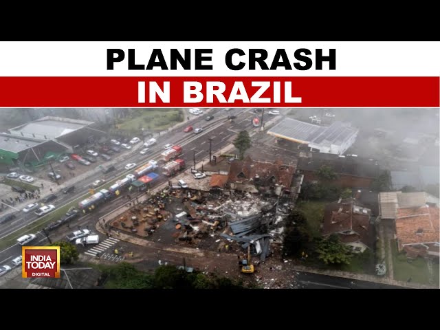 ⁣Brazil Plane Crash: Plane Carrying 10 People Crashes In Brazil | All 10 Pessengers Dead In Crash