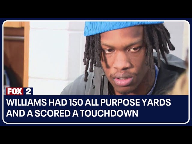 ⁣Jameson Williams talks about long touchdown catch, trying to earn playoff bye week after beating Bea