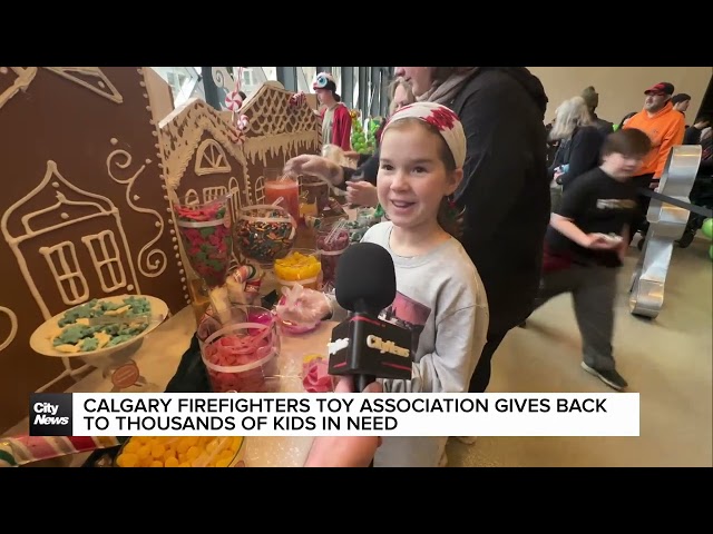 ⁣Calgary Firefighter Toy Association gives back to thousands of kids in need