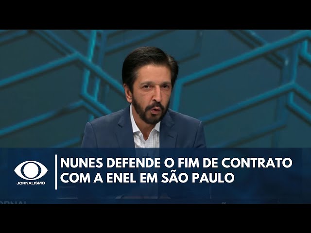 ⁣Ricardo Nunes defende o fim de contrato com a Enel em SP: “estamos fazendo pressão política”