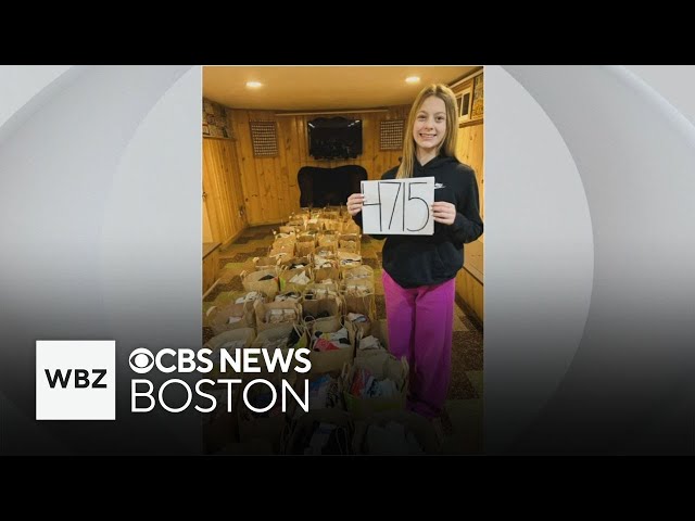 ⁣Milton teen donates thousands of pairs of socks for those experiencing homelessness