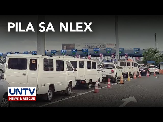 ⁣Motorista na magpapakabit at maglo-load ng RFID, pila sa NLEX