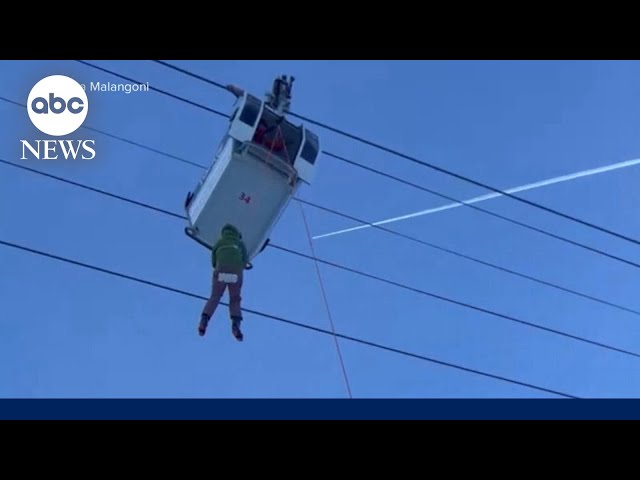 ⁣Dramatic Colorado ski slope rescue