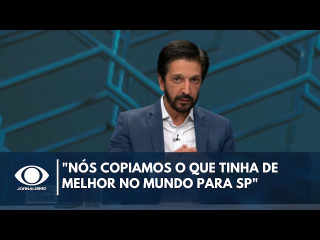 ⁣"Nós copiamos o que tinha de melhor no mundo para SP", diz Tarcísio