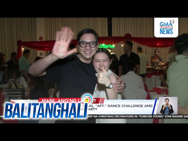 ⁣Lead stars ng "Pulang Araw" "Apt" Dance Challenge ang paandar sa Christmas Party